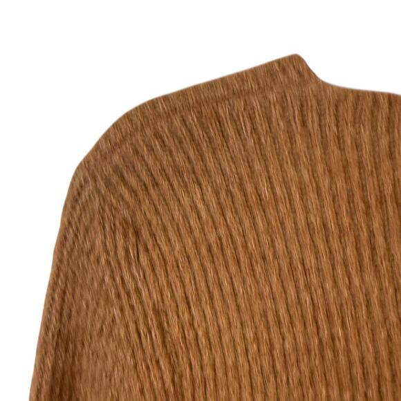 Jacquemus La Maille Pau Alpaca Wool Blend Ribbed Cardigan Italy Brown Size 40/L - Picture 6 of 8